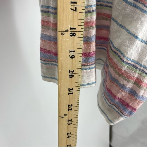 Vintage Havana Pink Striped Jumpsuit lurex‎ linen Sz S - Picture 7 of 9